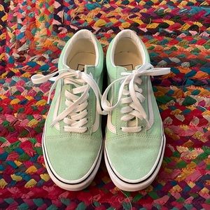 Mint Green Old Skool Vans size 6